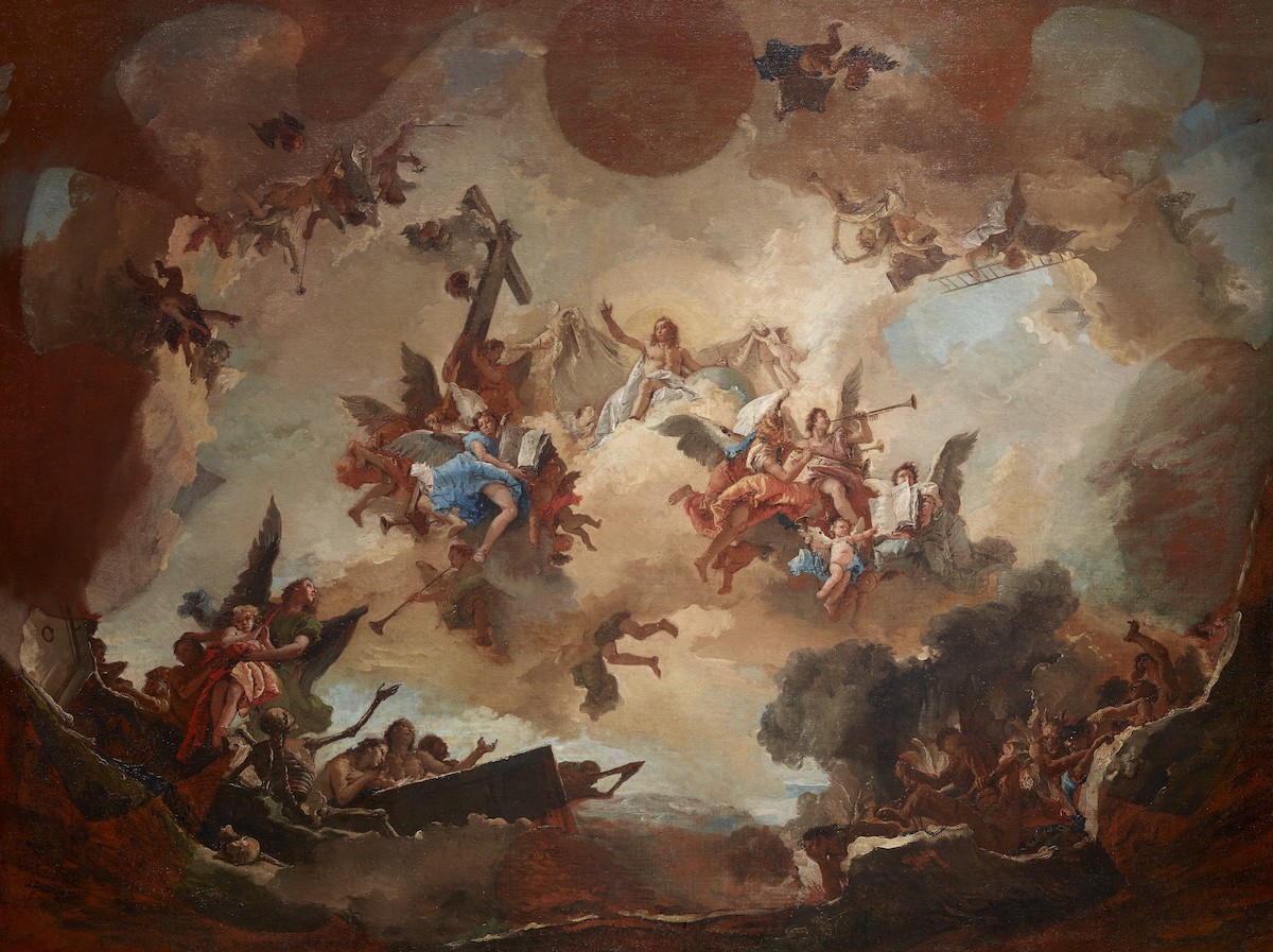 Giambattista Tiepolo, Il giudizio finale – ante 1747 – olio su tela, 146 x 200 cm |Collezione Intesa Sanpaolo | Crediti fotografici: Archivio Patrimonio Artistico Intesa Sanpaolo / foto Valter Maino, Vicenza