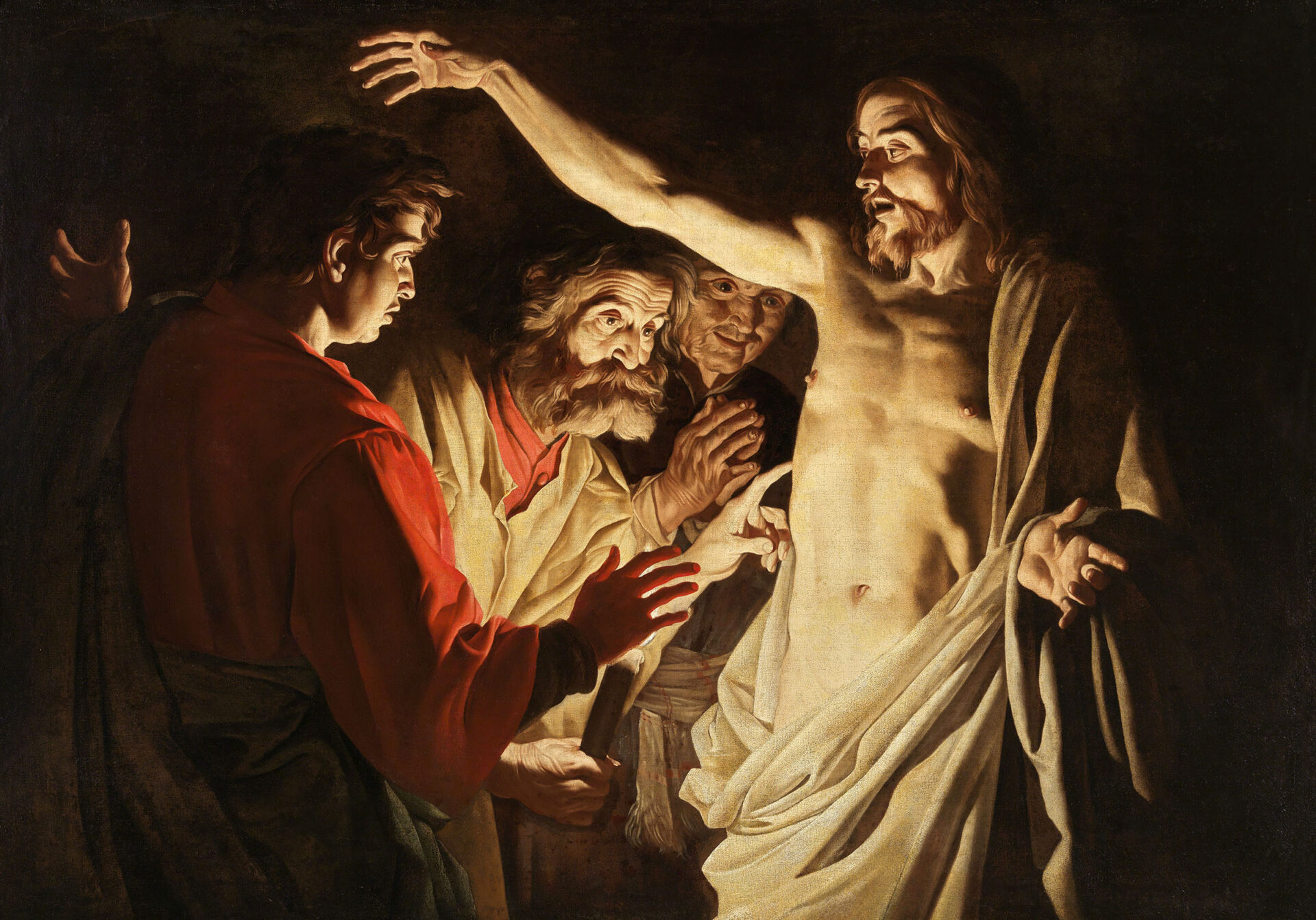 Matthias Stom - Incredulità di san Tommaso