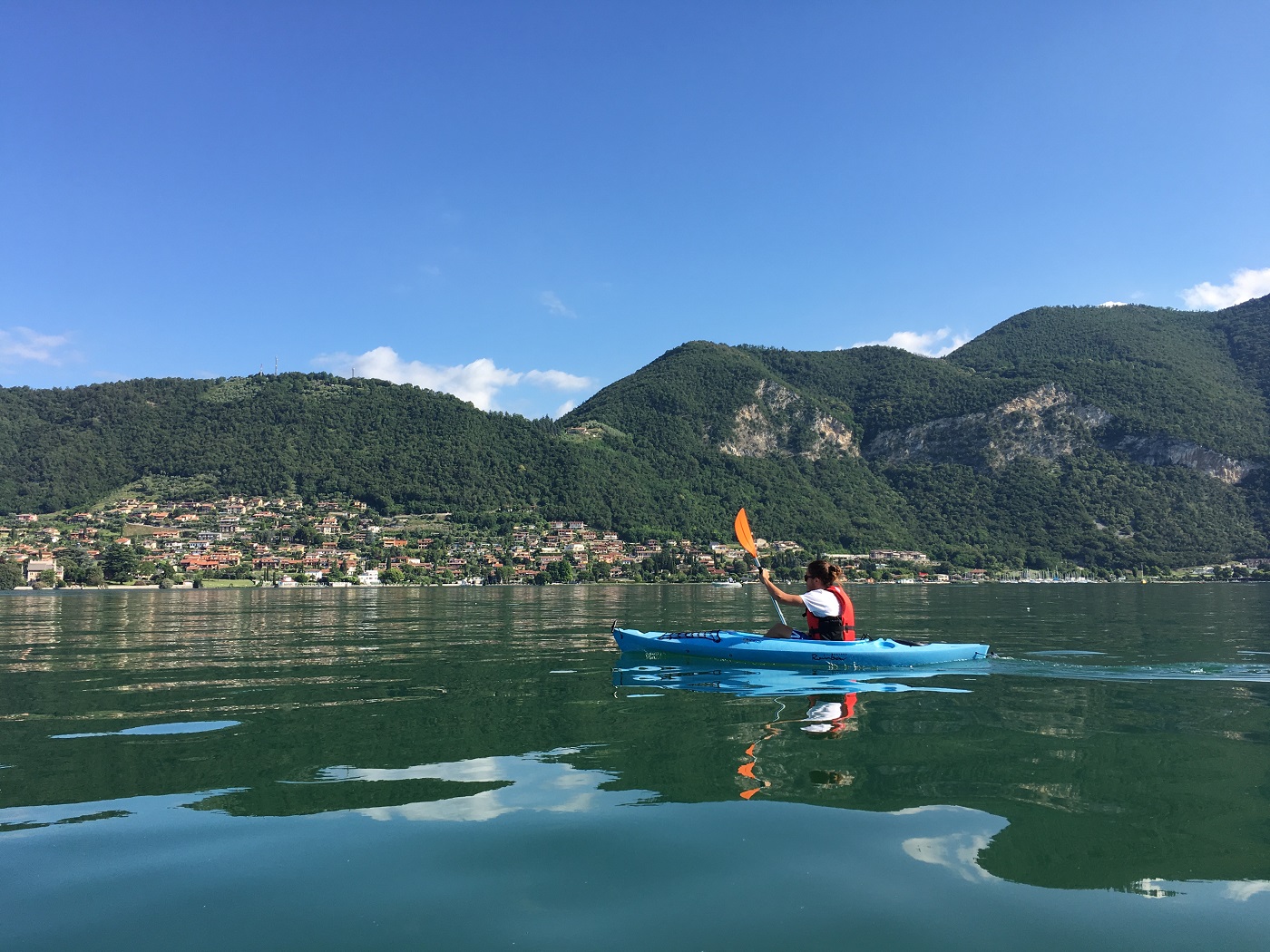 Kayak sul lago d'Iseo