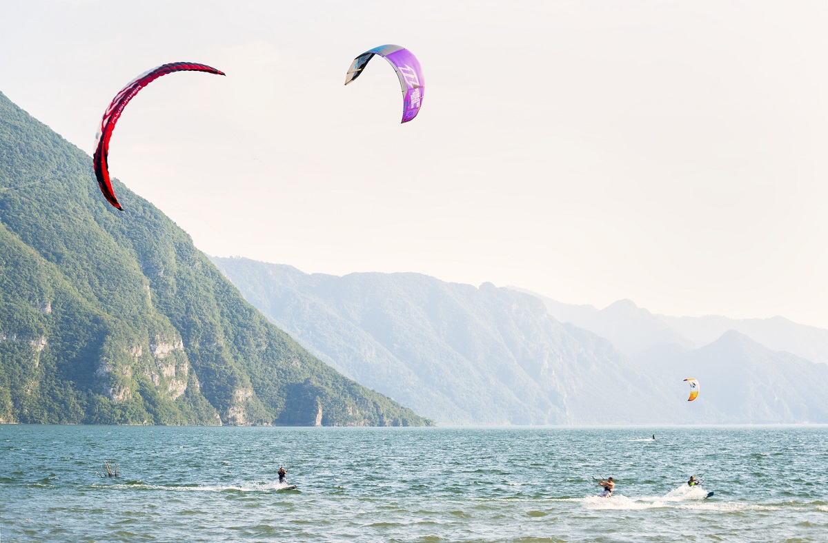 Kitesurf, lago d'Idro